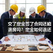 交了定金签了合同还能退房吗?定金如何退还?(图1) 交了定金签了合同还能退房吗?定金如何退还?(图1)