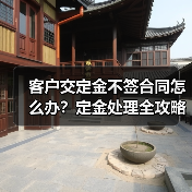 客户交定金不签合同怎么办?定金处理全攻略(图2) 客户交定金不签合同怎么办?定金处理全攻略(图2)