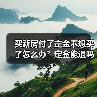 买新房付了定金不想买了怎么办?定金能退吗(图4) 买新房付了定金不想买了怎么办?定金能退吗(图4)