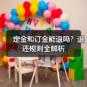 定金和订金能退吗?退还规则全解析(图1) 定金和订金能退吗?退还规则全解析(图1)
