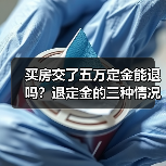 买房交了五万定金能退吗?退定金的三种情况(图4) 买房交了五万定金能退吗?退定金的三种情况(图4)