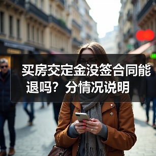 买房交定金没签合同能退吗?分情况说明(图1) 买房交定金没签合同能退吗?分情况说明(图1)