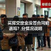 买房交定金没签合同能退吗?分情况说明(图3) 买房交定金没签合同能退吗?分情况说明(图3)