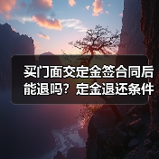 买门面交定金签合同后能退吗?定金退还条件解析(图3) 买门面交定金签合同后能退吗?定金退还条件解析(图3)