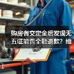购房者交定金后发现无五证能否全额退款?维权指南(图2) 购房者交定金后发现无五证能否全额退款?维权指南(图2)