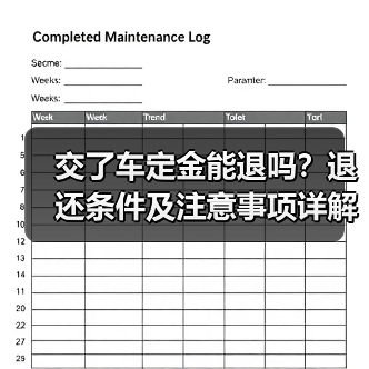 交了车定金能退吗?退还条件及注意事项详解(图1) 交了车定金能退吗?退还条件及注意事项详解(图1)