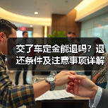 交了车定金能退吗?退还条件及注意事项详解(图4) 交了车定金能退吗?退还条件及注意事项详解(图4)