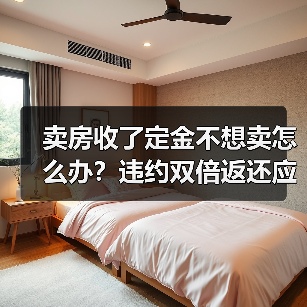 卖房收了定金不想卖怎么办？违约双倍返还应对方法（图1）