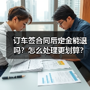 订车签合同后定金能退吗?怎么处理更划算?(图2) 订车签合同后定金能退吗?怎么处理更划算?(图2)
