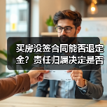 买房没签合同能否退定金？责任归属决定是否返还（图4）