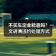 不买车定金能退吗？一文讲清违约处理方式（图2）