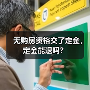 无购房资格交了定金，定金能退吗？（图1）