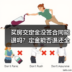 买房交定金没签合同能退吗？定金能否退还全解析（图4）