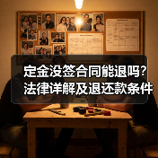 定金没签合同能退吗？法律详解及退还款条件（图2）