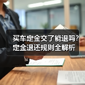 买车定金交了能退吗？定金退还规则全解析（图1）