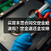 买房未签合同交定金能退吗？定金退还全攻略（图3）