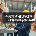 买房定金合同能退吗？三种情况详解退还条件（图3）