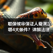 取保候审保证人需满足哪4大条件？详解法律要求（图1）
