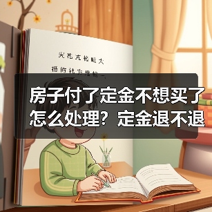 房子付了定金不想买了怎么处理？定金退不退？（图3）