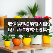 取保候审必须有人担保吗？两种方式任选其一（图3）