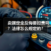 卖猫定金反悔要担责吗？法律怎么规定的？（图1）