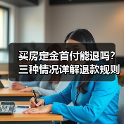 买房定金首付能退吗?三种情况详解退款规则(图2) 买房定金首付能退吗?三种情况详解退款规则(图2)