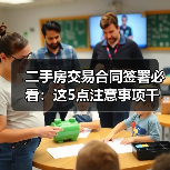 二手房交易合同签署必看:这5点注意事项千万别忽略(图1) 二手房交易合同签署必看:这5点注意事项千万别忽略(图1)