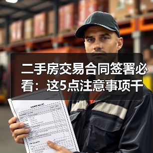 二手房交易合同签署必看:这5点注意事项千万别忽略(图3) 二手房交易合同签署必看:这5点注意事项千万别忽略(图3)