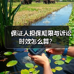 保证人担保期限与诉讼时效怎么算?(图1) 保证人担保期限与诉讼时效怎么算?(图1)