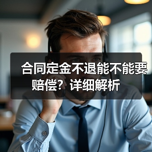 合同定金不退能不能要赔偿?详细解析(图1) 合同定金不退能不能要赔偿?详细解析(图1)
