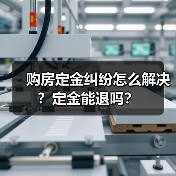 购房定金纠纷怎么解决?定金能退吗?(图2) 购房定金纠纷怎么解决?定金能退吗?(图2)