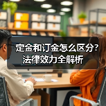 定金和订金怎么区分?法律效力全解析(图1) 定金和订金怎么区分?法律效力全解析(图1)