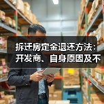 拆迁房定金退还方法:开发商、自身原因及不可抗力处理(图3) 拆迁房定金退还方法:开发商、自身原因及不可抗力处理(图3)