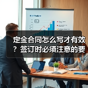 定金合同怎么写才有效?签订时必须注意的要点解析(图4) 定金合同怎么写才有效?签订时必须注意的要点解析(图4)
