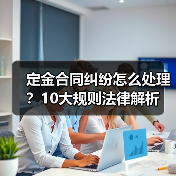 定金合同纠纷怎么处理？10大规则法律解析（图4）