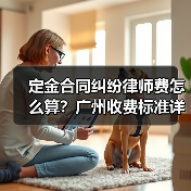 定金合同纠纷律师费怎么算?广州收费标准详解(图1) 定金合同纠纷律师费怎么算?广州收费标准详解(图1)