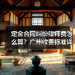 定金合同纠纷律师费怎么算?广州收费标准详解(图4) 定金合同纠纷律师费怎么算?广州收费标准详解(图4)