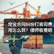 定金合同纠纷打官司费用怎么算？律师收费明细解析（图1）