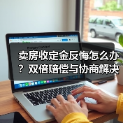 卖房收定金反悔怎么办？双倍赔偿与协商解决指南（图1）