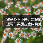 贷款办不下来,定金能退吗?买房定金纠纷处理全解析(图2) 贷款办不下来,定金能退吗?买房定金纠纷处理全解析(图2)