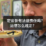 定金条有法律责任吗?法律怎么规定?(图1) 定金条有法律责任吗?法律怎么规定?(图1)