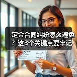 定金合同纠纷怎么避免?这3个关键点要牢记(图1) 定金合同纠纷怎么避免?这3个关键点要牢记(图1)