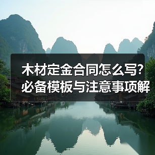木材定金合同怎么写？必备模板与注意事项解析（图2）