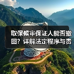 取保候审保证人能否撤回?详解法定程序与责任(图2) 取保候审保证人能否撤回?详解法定程序与责任(图2)
