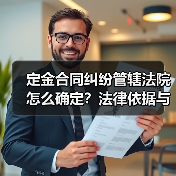 定金合同纠纷管辖法院怎么确定?法律依据与案例解析(图1) 定金合同纠纷管辖法院怎么确定?法律依据与案例解析(图1)