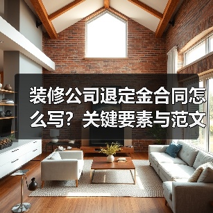 装修公司退定金合同怎么写?关键要素与范文解析(图3) 装修公司退定金合同怎么写?关键要素与范文解析(图3)