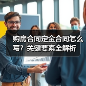 购房合同定金合同怎么写?关键要素全解析(图1) 购房合同定金合同怎么写?关键要素全解析(图1)