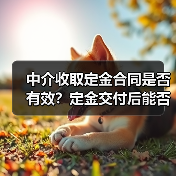中介收取定金合同是否有效?定金交付后能否生效?(图2) 中介收取定金合同是否有效?定金交付后能否生效?(图2)