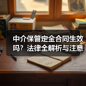 中介保管定金合同生效吗?法律全解析与注意事项(图2) 中介保管定金合同生效吗?法律全解析与注意事项(图2)