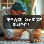 定金合同生效必须满足哪些条件?(图2) 定金合同生效必须满足哪些条件?(图2)